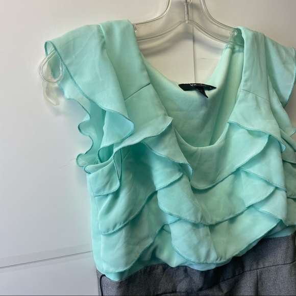 BCX women’s dress size 7 blue and grey office dress - Picture 2 of 8